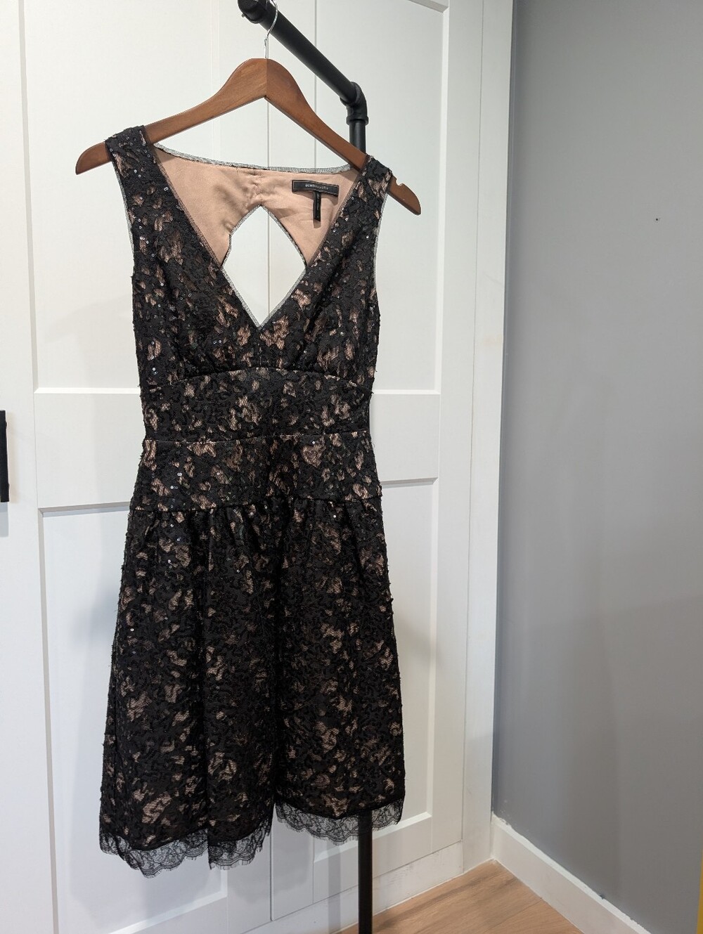 BCBG MAX AZRIA Black Sequin Dress
